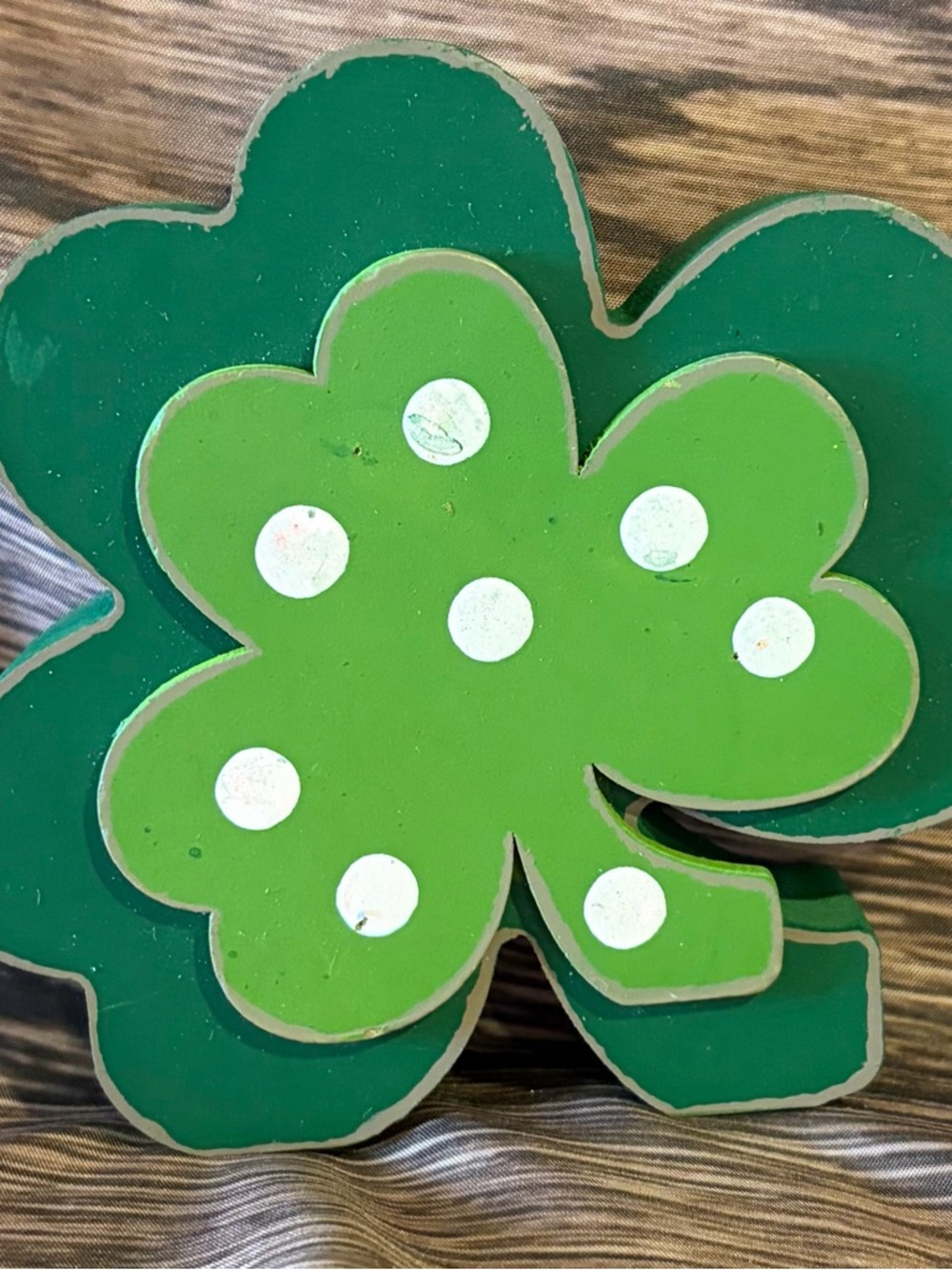 Green Polka Dot Shamrock Party Decoration - Home Party Supplies